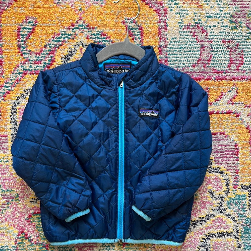 Patagonia Blue Quilted Jacket